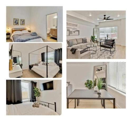 People's Freeway House | 3 Min to DT - 2 Car Garage - Lux Townhome - King Bed