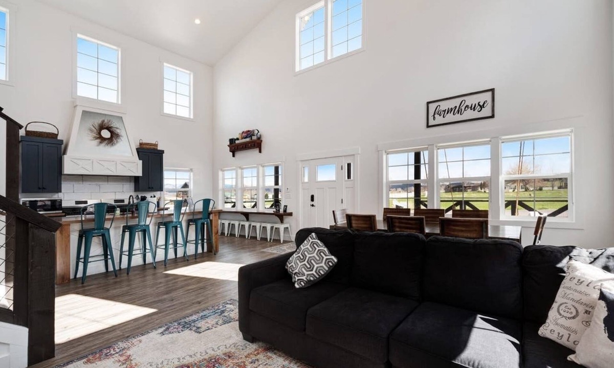 Garden City Cabin | Cedar Farmhouse with Pool (Sleeps 20) by Bear Lake Luxury Rentals