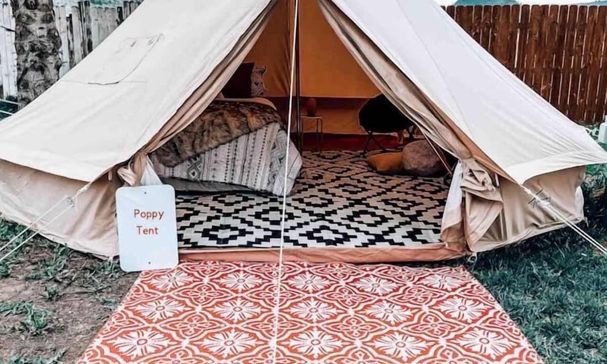 Palisades RV Rental | Cozy Bell Tent Glamping in Swan Valley, Idaho near Jackson Hole