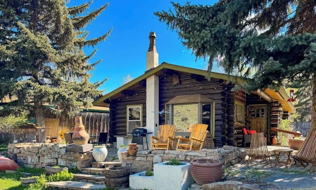Jackson Cabin | Dog-friendly waterfront cabin on Flat Creek with wood stove, creek view, firepit
