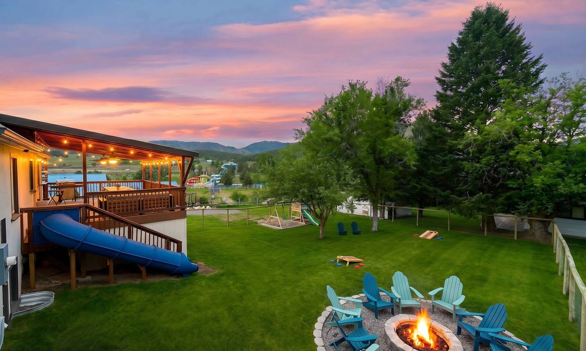 Lava Hot Springs House | Downtown Lava - Views, Huge Yard, Slide, Games!
