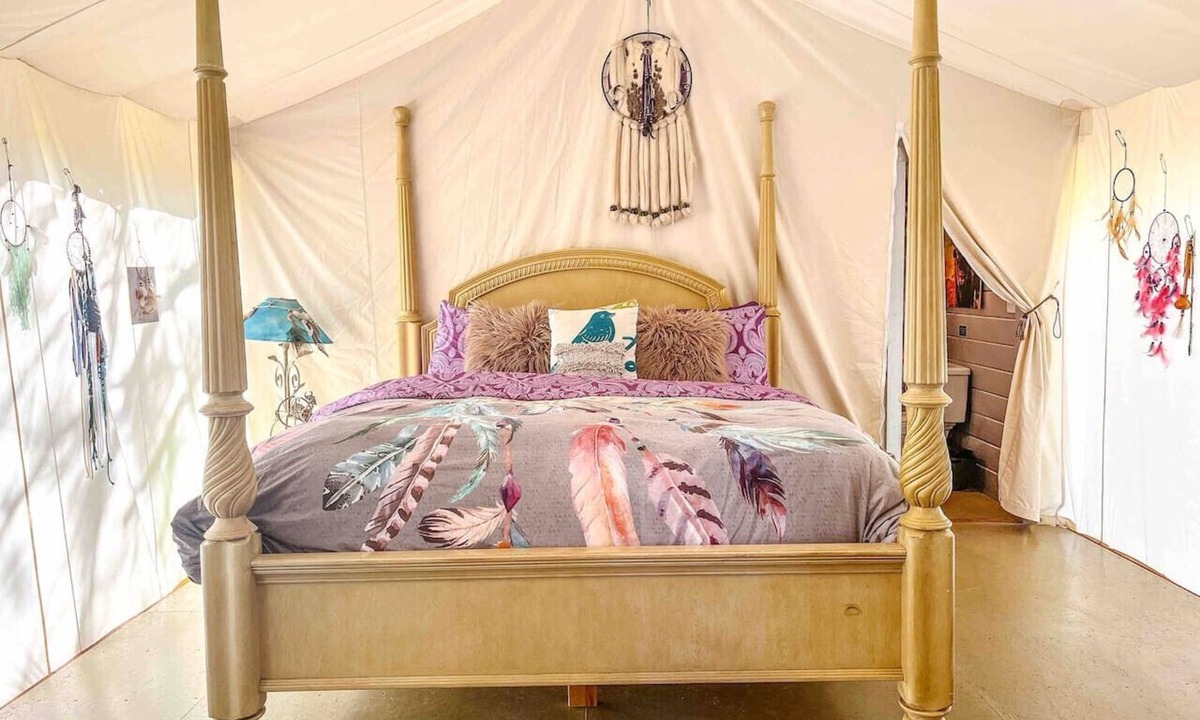 Palisades RV Rental | Dream Catcher Valley Village Luxury glamping tent
