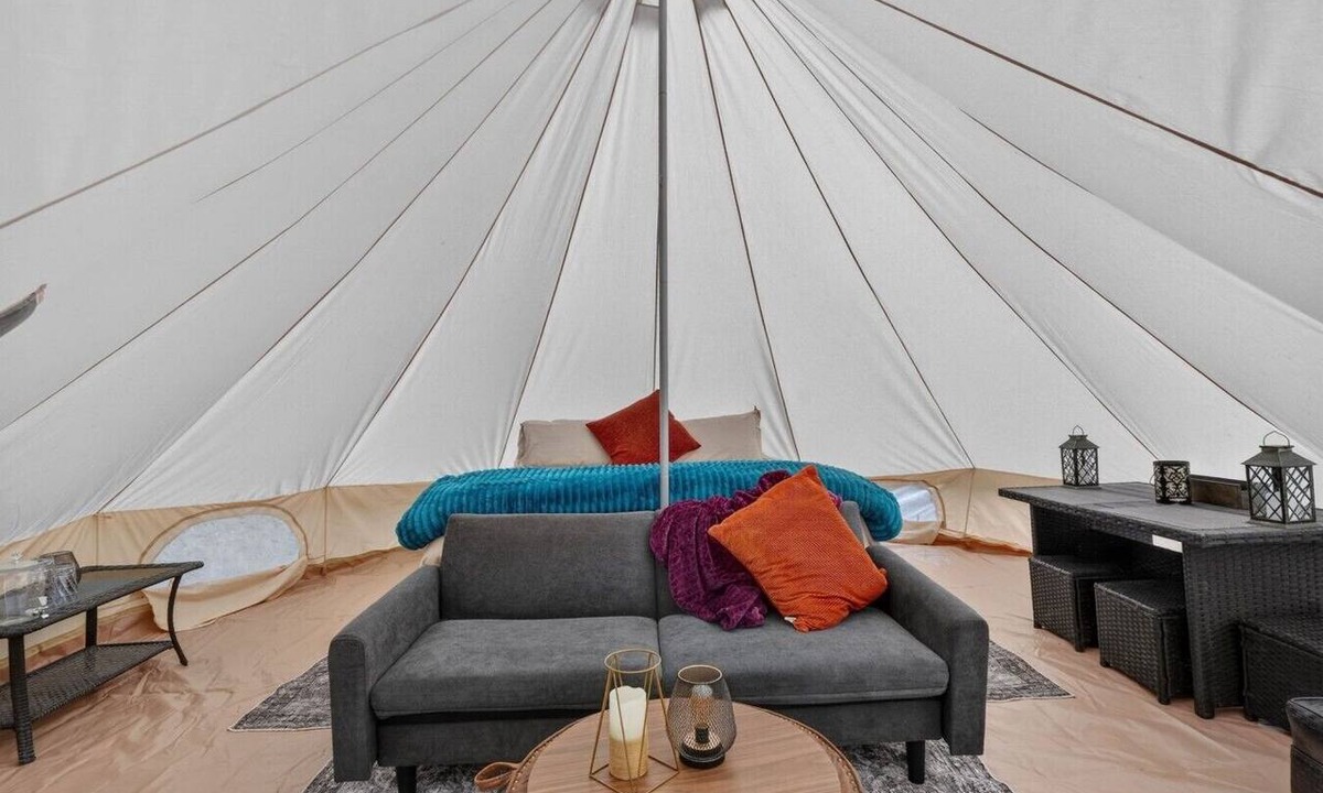 Swan Valley RV Rental | King of the Hill Bell Tent at Little Lemhi