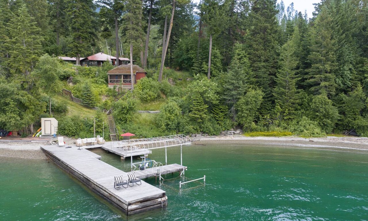 Finley Point House | New! Entire Lakeside Estate on Flathead Lake | Private Beach, Dock & Cherry Orchard