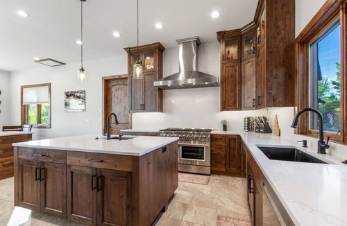 Island Park Cabin | 85-Acre Luxury Lodge | Theater, Hot Tub, Game Room