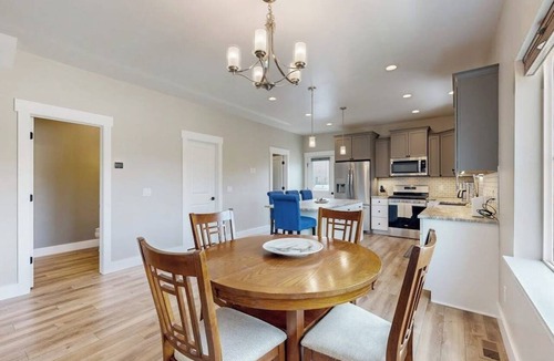Hailey House | A charming, comfy townhome with patio views, cozy fireplace and more
