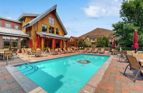 Hailey House | A charming, comfy townhome with patio views, cozy fireplace and more