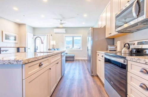 Swan Valley Condo | Basecamp Stays: Mtn Views, Patio, & South Fork Fun