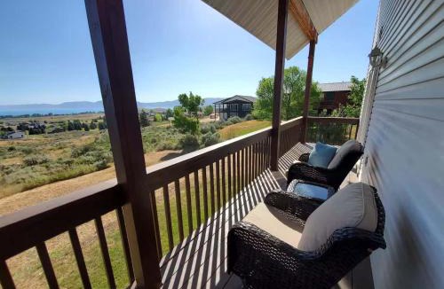 Sweetwater House | Bear Lake Emerald Retreat with lake view.