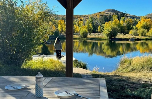 Uinta County Cabin | Beautiful 2-bedroom cabin on private 1200 acre ranch; wildlife, views, adventure