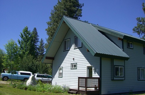Garden Valley House | Beautiful mountain home with hot tub over looking Scriver Creek meadow.