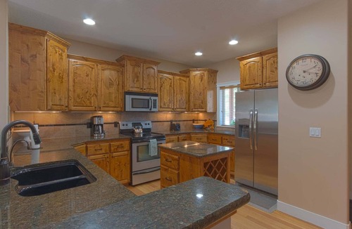 McCall House | Beautifully furnished home w/private hot tub, shuffle board and fooze bal