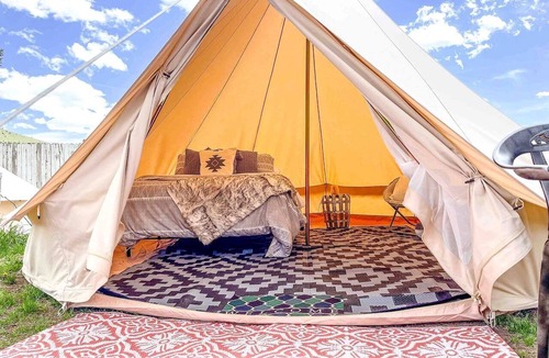 Palisades RV Rental | Charming Bell Tent in Swan Valley, Idaho near Palisades Lake and Jackson Hole