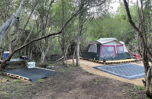 Frenchtown RV Rental | Charming cabin tent campground in peaceful Frenchtown for your getaway