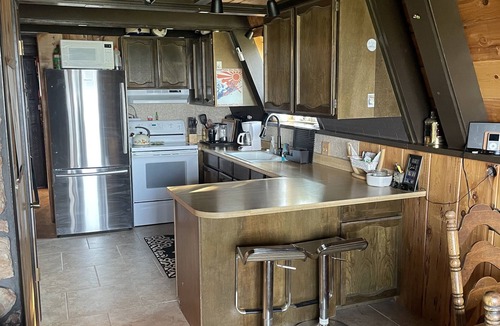 Sweetwater Cabin | Charming vintage A Frame Mountain Retreat with fantastic lake views