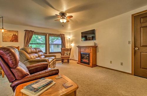 Columbus Apartment | Cozy Angler's Apt - Steps to Trout Fishing River!