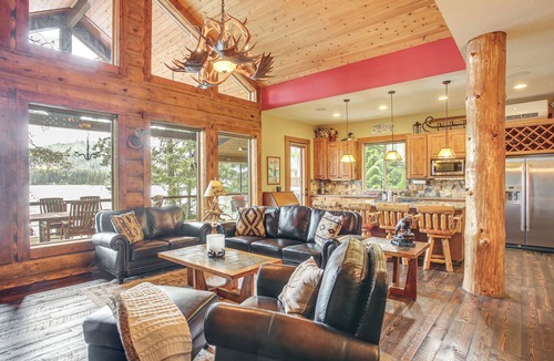 Newport Cabin | Dock, Decks & Epic View! Sacheen Lake Family Cabin