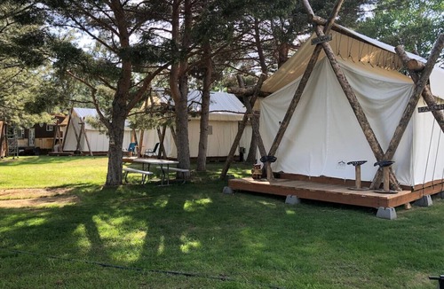 Palisades RV Rental | Dream Catcher Valley Village Luxury glamping tent