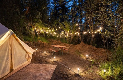 Swan Valley RV Rental | Glamp Palazzo at Camp Little Lemhi