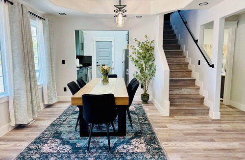 Idaho Falls House | Gorgeous two-bed suite + bonus media room and sleeping loft in updated duplex