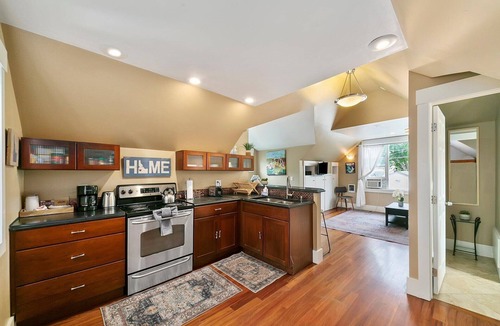 North End Apartment | #HabitueHomes - Lowell Studio - Quiet Street