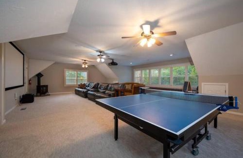 Layton House | Hobbs Mill Ski Lodge Theater Games Dogs OK