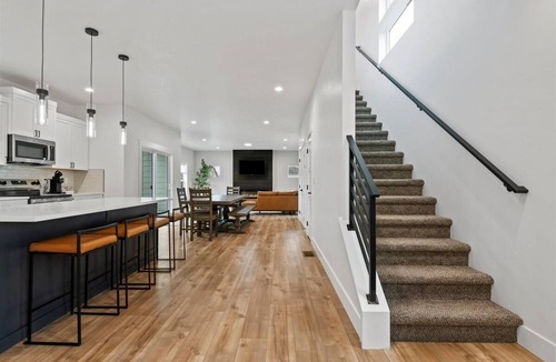West Valley House | Hot Tub, Barrel Sauna & Game Room - Luxury Boise Home Sleeps 10, 4 BR
