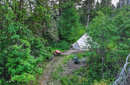 Swan Valley RV Rental | King of the Hill Bell Tent at Little Lemhi