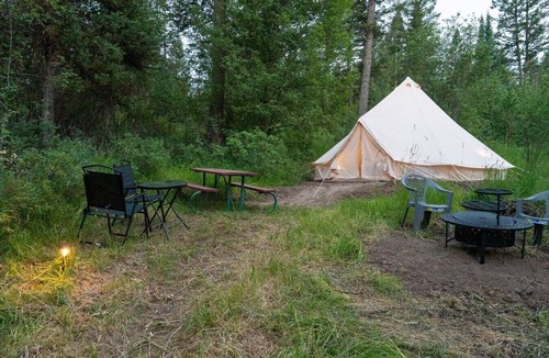 Swan Valley RV Rental | King of the Hill Bell Tent at Little Lemhi