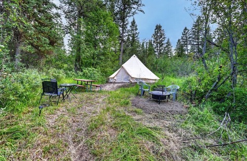 Swan Valley RV Rental | King of the Hill Bell Tent at Little Lemhi