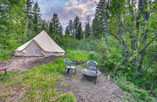 Swan Valley RV Rental | King of the Hill Bell Tent at Little Lemhi