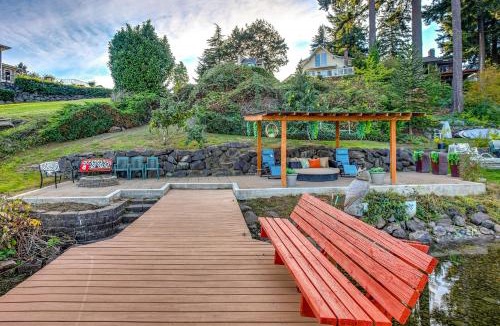 Covington House | Lakefront Home w/Fire Pit, Dock in Kent!