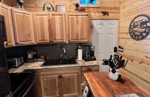 Marion Cabin | Montana McGregor Lake waterfront, sleep 7 in 2 cabins, new with swim spa & dock.