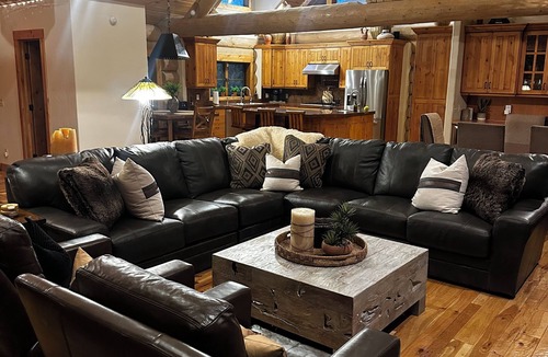 Summit County Cabin | Moose Hollow Rustic Log Cabin Rustic Weber River Retreat in Oakley, UT Sleeps 22