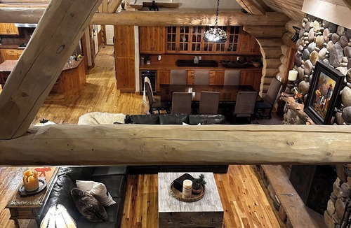 Summit County Cabin | Moose Hollow Rustic Log Cabin Rustic Weber River Retreat in Oakley, UT Sleeps 22