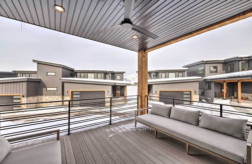 Ogden House | Mountain-View Townhome Near Powder Mountain!