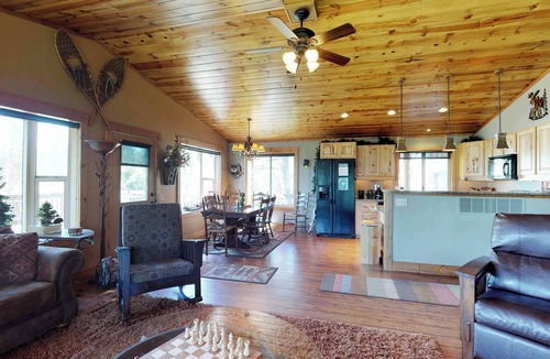 New Meadows Cabin | New Meadows Cabin Game Room, Pool & Deck