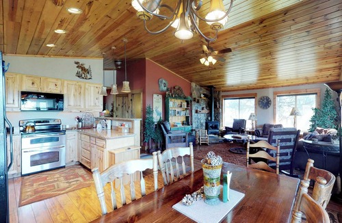 New Meadows Cabin | New Meadows Cabin Game Room, Pool & Deck