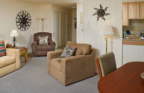 Elkhorn Hotel | One-Bedroom Condo w/Queen Bed, Scenic Views & Steps to Shops and Pool Access