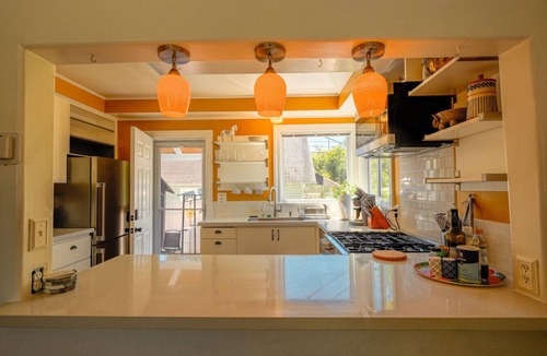 North End House | Pet Friendly Home with Hot Tub & Fenced Yard