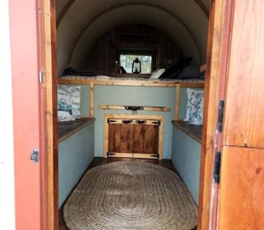 Tetonia House | Rustic Sheep Wagon Glamping Retreat with Cowboy Ranch Views near Grand Tetons in Tetonia, Idaho