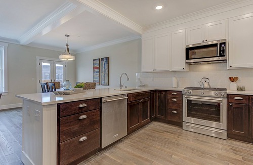 Seabrook House | Seabrook Above Market | Ocean Glimpse, Downtown | 3BR, Dog Friendly, Stairs Only