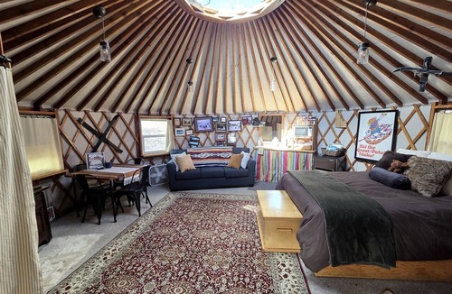 Pocatello Cabin | Secluded Cozy Yurt for Luxury Camping near Pocatello, Idaho