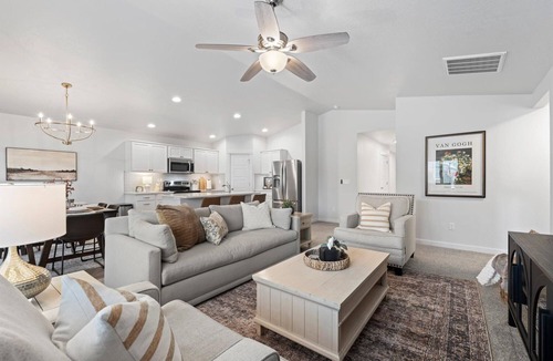 Meridian House | Single-level 4BR near Wahooz with game garage and outdoor fire pit