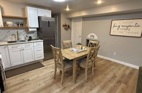 Kaysville Apartment | Spacious 3BR Furnished Basement w/Patio Grill - Family Friendly & Flexible Stay
