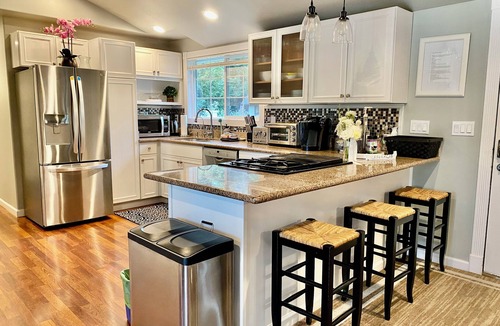 Issaquah House | Sungri-La ☀ tranquil one-acre backyard with mountain views, next to a river park