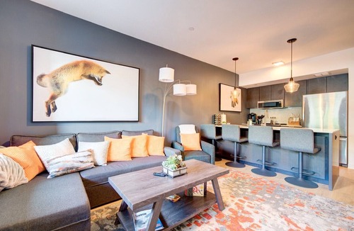 Bozeman Condo | The Fox Den in Downtown Bozeman with Mountain Views, Large Private Deck