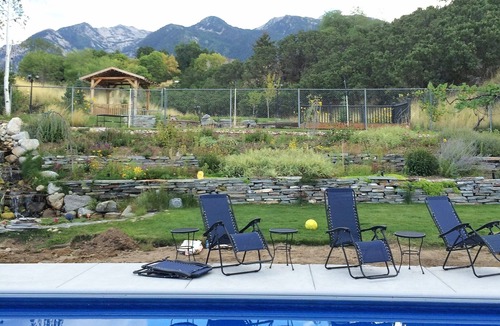 Granite Ridge House | The private upper level of the home. Pool, hot tub. Great access to ski areas.