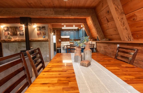 Star Valley Ranch Cabin | The Rustic Blue Cabin surrounded by Aspen Trees