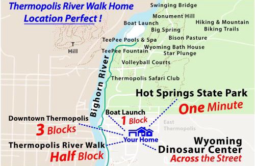 East Thermopolis House | Thermopolis Top Rated, Families, Pool Passes, One Minute To The Hot Springs, Location Perfect & Amenity Rich, Pup Friendly, Discover An Exceptional Wyoming Stay, Thermopolis River Walk Home at Hot Springs State Park, 'Where Families and Fisherman Stay'